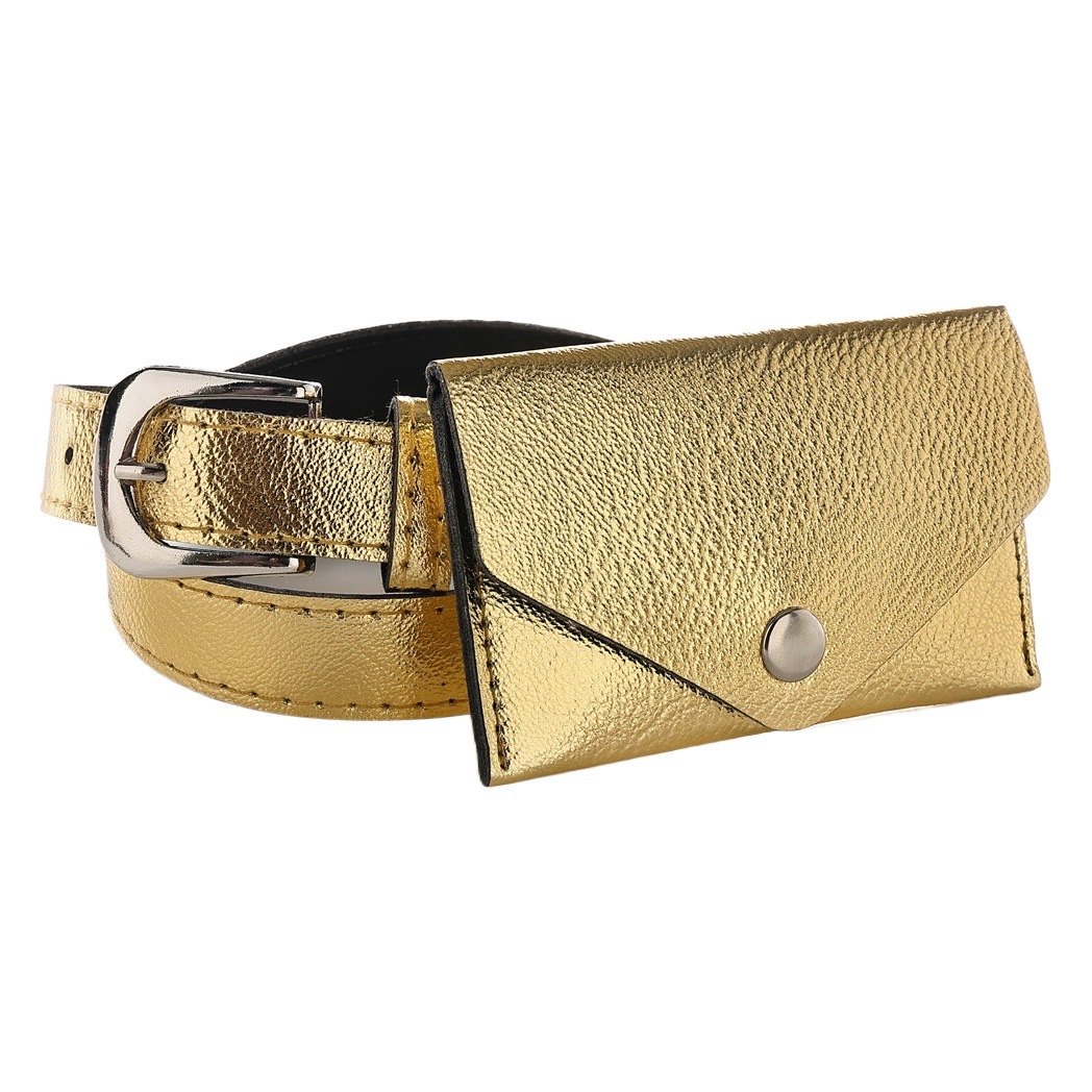 ins Children's Bag New Mini Small Square Bag Fashionable Small Bag Korean Style Girl's Rivet PU Leather Bag Fashionable Waist Bag