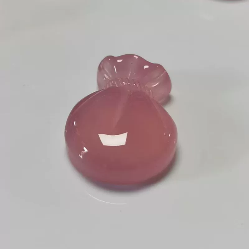 Бразильский гибискус цвета льда, прозрачный розовый халцедон, сумка для денег, кулон, цепочка для мобильного телефона, браслет, сумка, цепочка, аксессуары, кулон