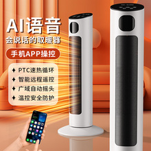 新款暖风机立式取暖器家用智能遥控浴即热式石墨烯速热