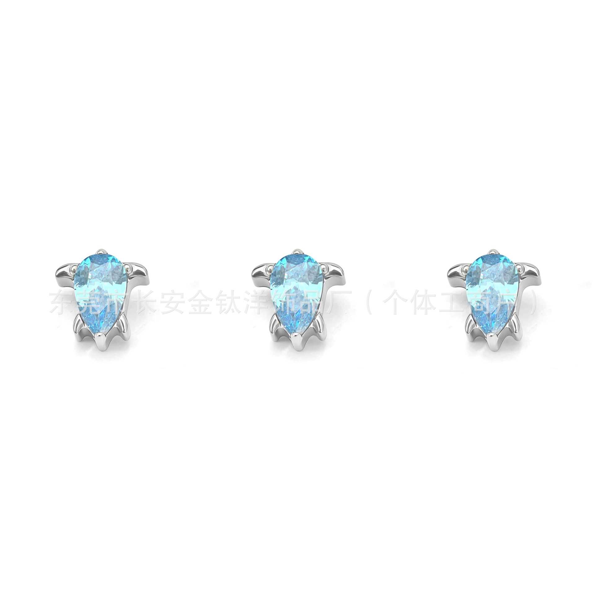 Pointed titanium steel lip stud product view