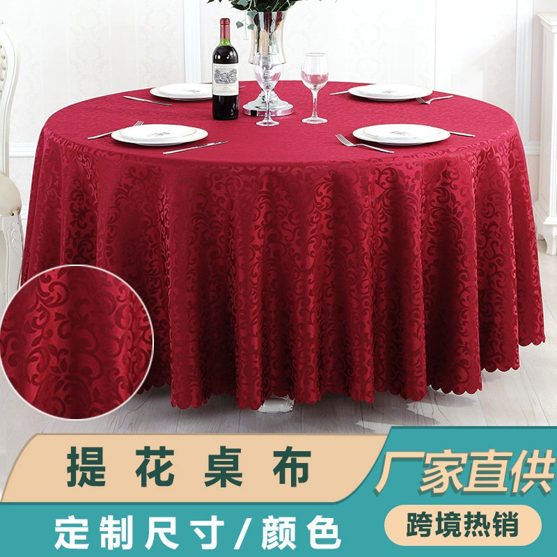 Blossom Table Cloth Hotel Restaurant Polyester Hook Flower Round Founded Fedry Fedry Wedding Conference The Titan Table Skirt Manufacturer directly confess