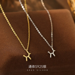 925純銀甜蜜可愛氣球狗項鍊女ins小清新小眾簡約卡通小狗飾品項飾