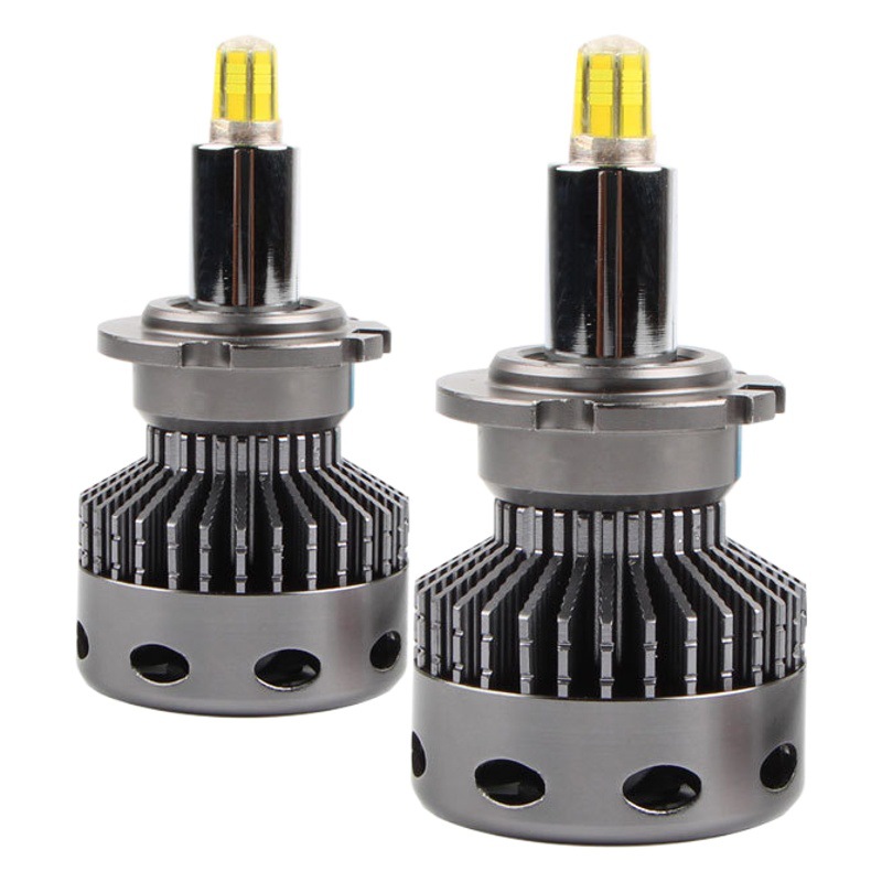 Faro LED de 360 Grados con Salida de Luz de 6 Lados, Bombilla D2h, Faro Láser para Automóvil, Lente Modificada, Luz para Automóvil, Faro Súper Brillante