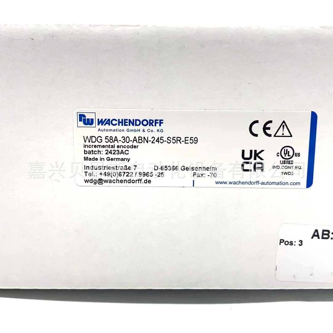 WDG 58A-30-ABN-245-S5R-E59 Wachendorff原装进口旋转编码器正品