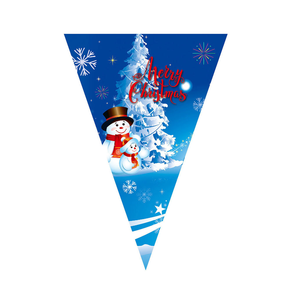 Bandera de triángulo de Navidad tira banderas Feliz Navidad fiesta de Navidad diseño de fondo banner decoración al por mayor