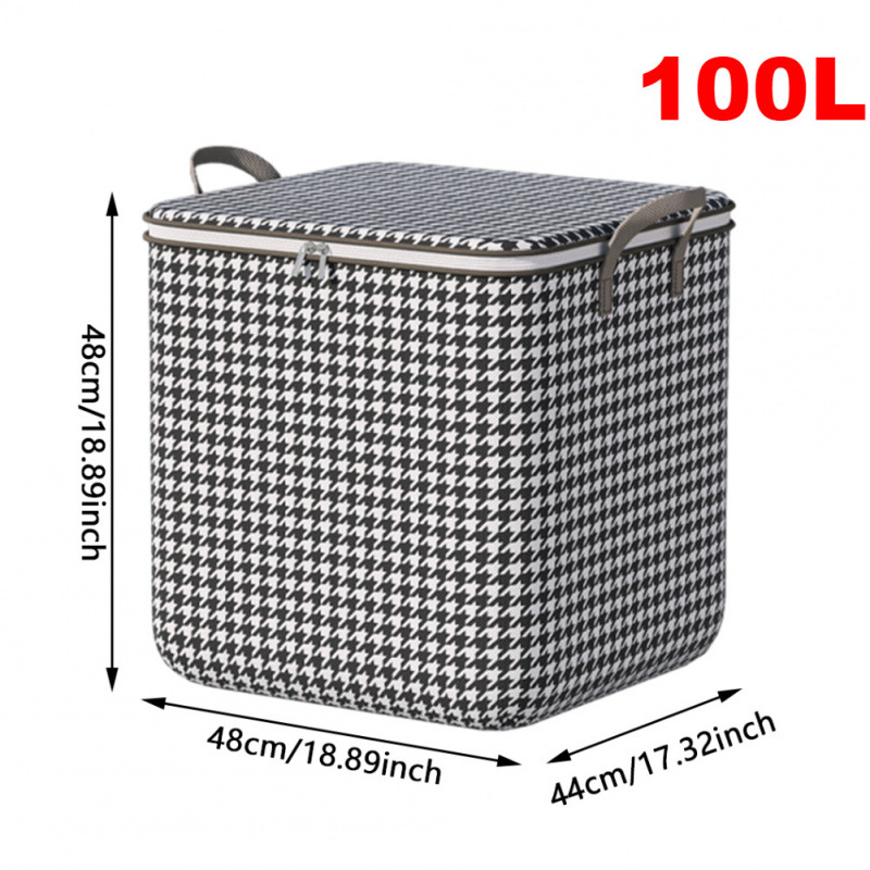 100L Dirty Clothes Bag Box Foldable Laundry Hamper Basket