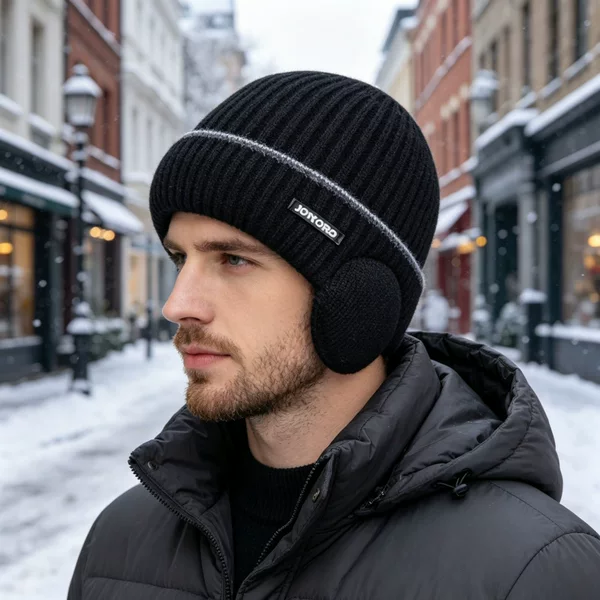 Cross-border foreign trade autumn and winter warm ear-protecting knitted hat for men and women, high-elasticity, fashionable and versatile, warm cold weather hat