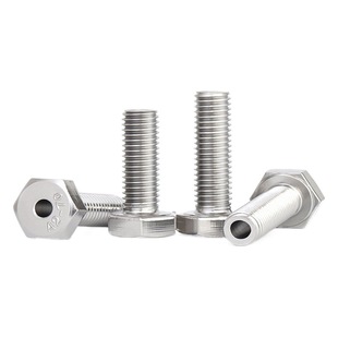 304 hollow Bolt stainless steel external hexagon hollow screw hollow through hole screw M5M6M8M10M12M16