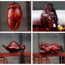 印尼紫檀小叶木雕手把件把把壶木质文玩工艺品吊坠茶宠汽车挂件批