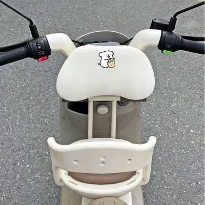 Elektromobil üçün bamper qoruyucu yastıqlar practical solution to prevent bumps and collisions for - line-white-dog-memory-foam-beige-headrest-soft-and-plush-head-protection-lumbar-support