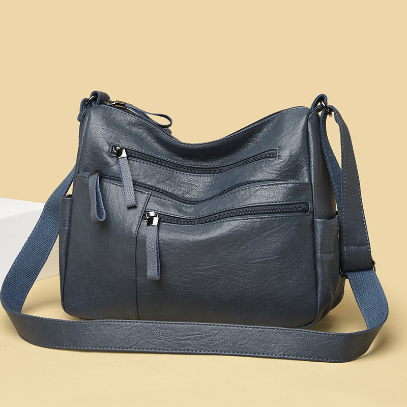 Women's bag 2021 new middle-aged women's bag simple shoulder messenger bag fashion trend portable mother bag a generation of hair