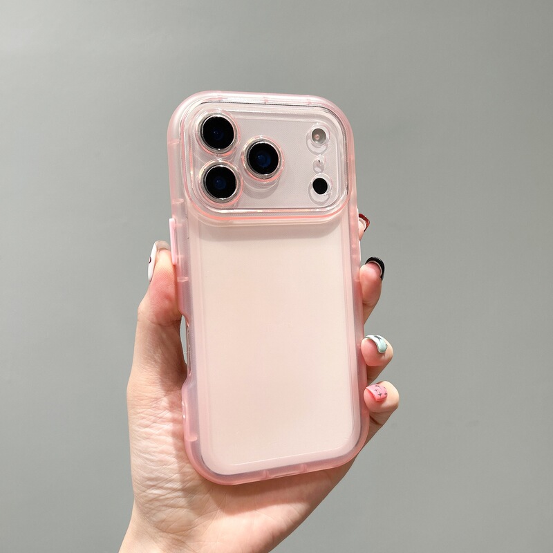 Round Chubby Girl Style Phone Case Suitable for Apple 17Pm, 16Pm Transparent Soft Case, 15 Airbag Anti-Drop, High Aesthetic Value with Precise Cutouts