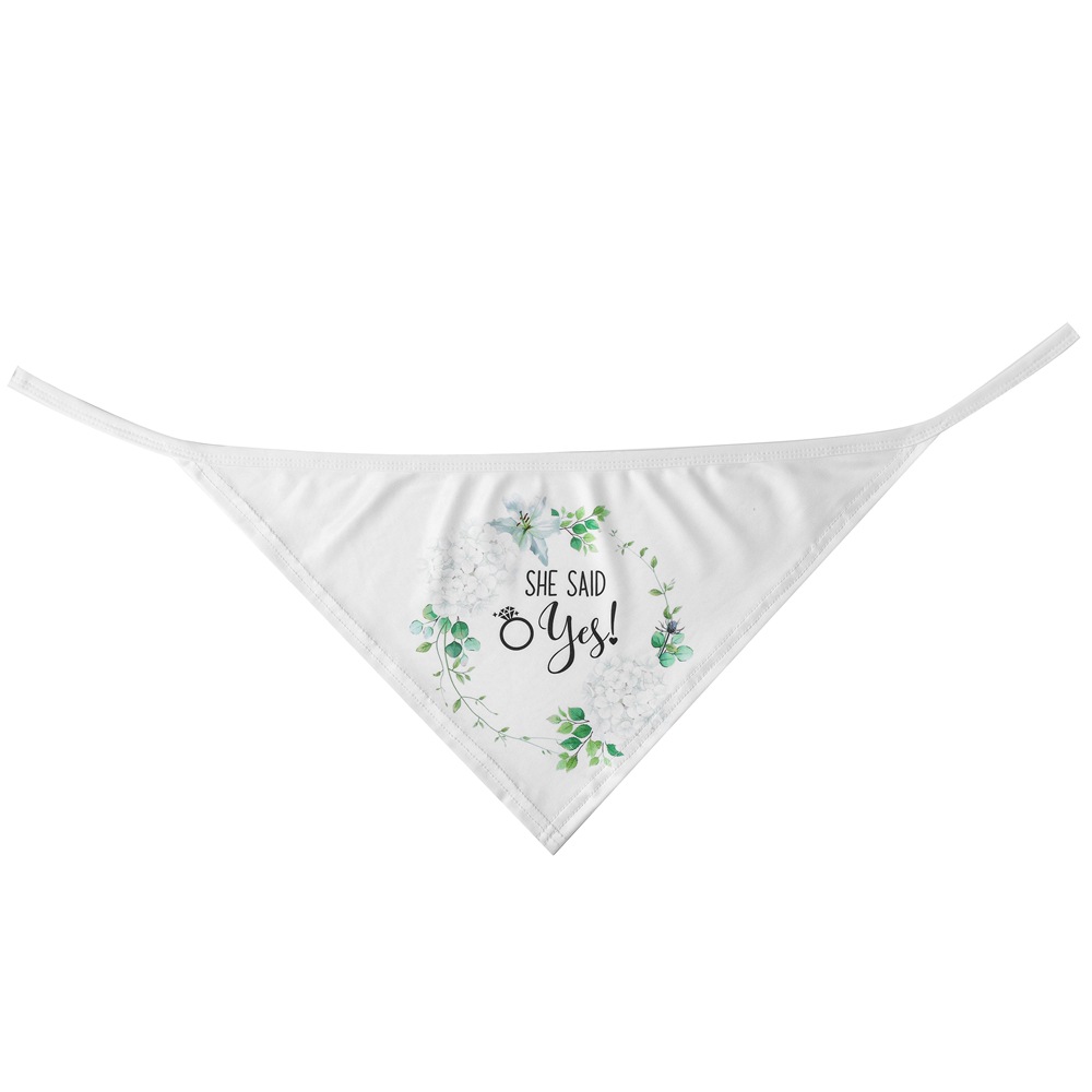 En stock transfronterizo exclusivo para mascotas bufanda de la boda Toalla de triángulo para mascotas Toalla de saliva para mascotas impresa bufanda de perro Toalla de perro