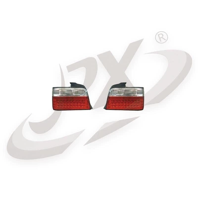 Tail light E36 tail light assembly LED brake - red-and-white-led-tail-lights-left-and-right-pair-four-doors-bmw-3-series-e36