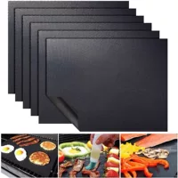 BBQ GRIL LMAT Барбекю Коврик для барбекю Тефлон Коврик для барбекю Устойчив к высокой температуре маслянистый антипригарный коврик для барбекю