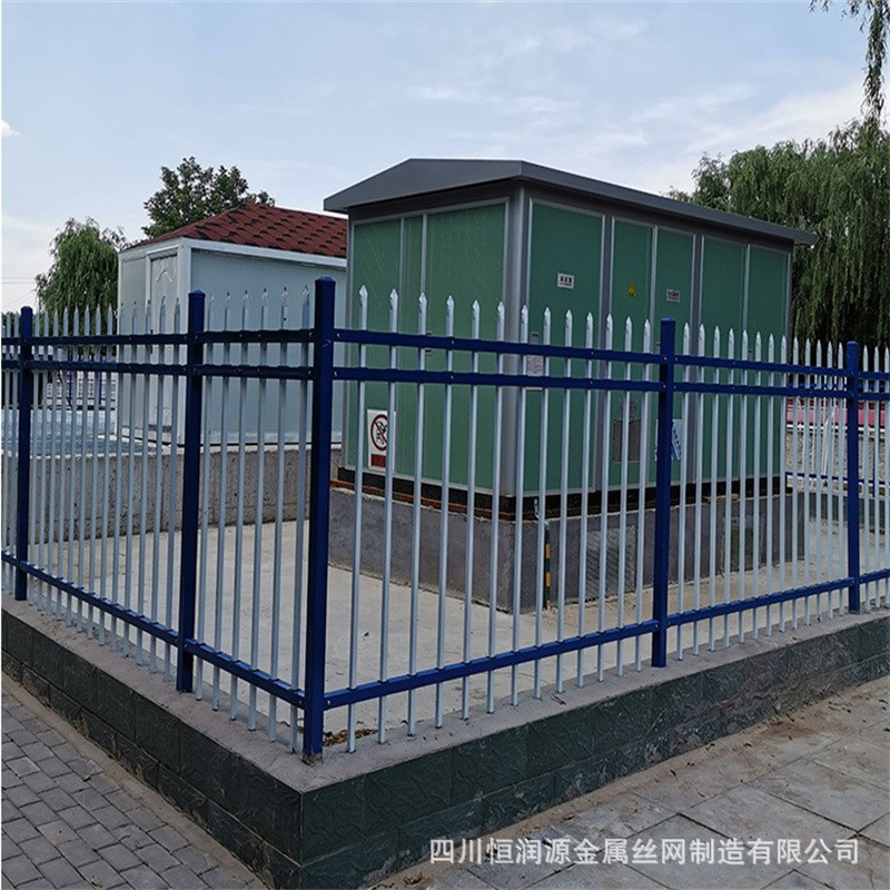 围墙护栏 铁艺栅栏 镀锌铁艺围栏 氟碳漆栏杆 锌钢护栏 庭院栅栏