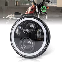 5,75-дюймовый мотоциклетный свет Harley LED модифицированный ангел глаз фары 45W дальний и ближний свет фары