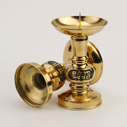 Manufacturer wholesale copper candlesticks for home worship wedding candle holders a pair of candle holders