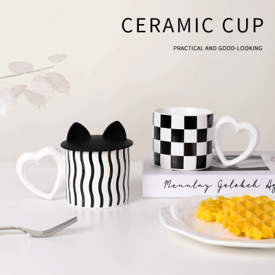 创意马克杯爱心陶瓷杯五一礼品套装批发高颜值杯子logo情侣杯礼盒|ms