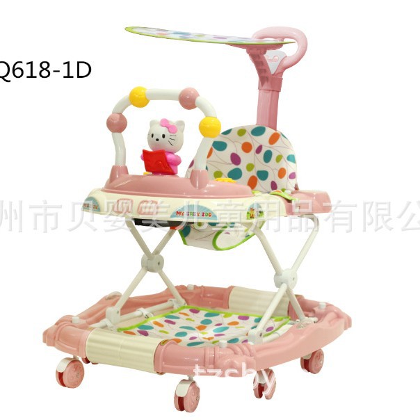 Nuevo color de caminante de caballo de balancín función de sombrilla para bebés caminantes, fábrica directa también es piezas al por mayor