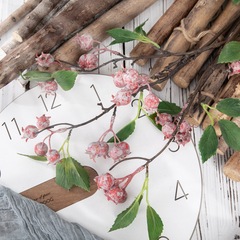 山玫果漿果仿真花廠家假花綠植物批發婚慶裝飾工藝品跨境MW25584