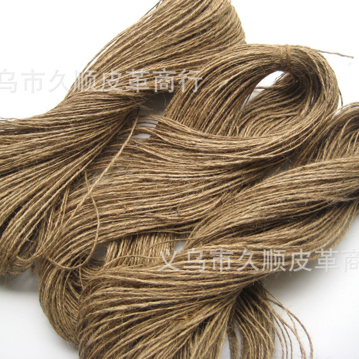DIY辅料照片墙用绳子 原色黄麻麻绳商标吊牌麻线批发