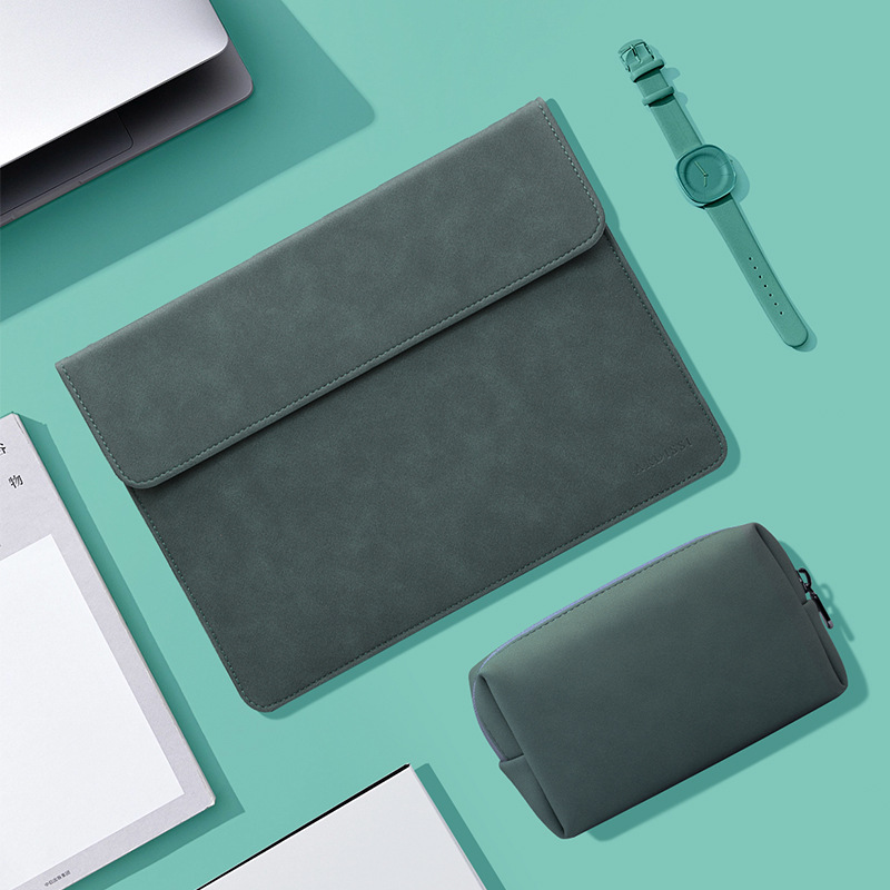 MacBookパソコンの中の大胆な包みはアップルのファーウェイを適用してノートの保護カバーの横のタイプの皮革のコンピュータの包みを連想します。|undefined