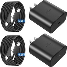 亚马逊美规45W适用三星S25Ultra手机快充头苹果17跨境TypeC充电器