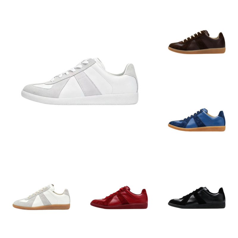 European cross-border high-end MM6 Margiela training shoes, genuine leather white sneakers, casual Forrest Gump shoes, men's and women's sports sneakers European cross-border high-end MM6 Margiela training shoes, genuine leather white sneakers, casual Forrest Gump shoes, men's and women's sports sneakers