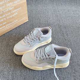 美式街头潮流时尚休闲复古小众面包鞋女ins百搭轻便运动原宿板鞋