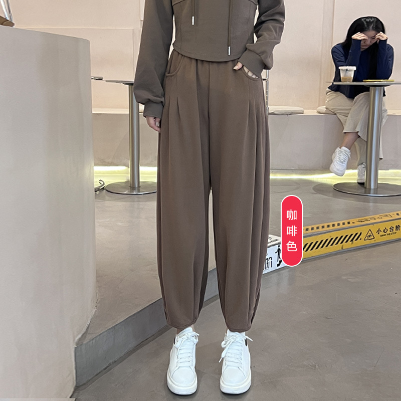 春秋季新款洋气休闲运动小个子穿搭一整套时尚宽松胖mm卫衣两件套|undefined