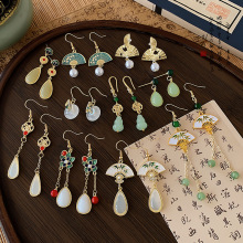 新中式小众高级感耳钩民族风气质旗袍秋冬百搭耳环时尚设计感耳饰