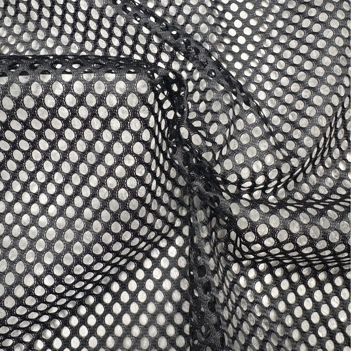 六角圆网眼布全涤纶无弹力箱包口袋布工装环卫服户外透气六角网布