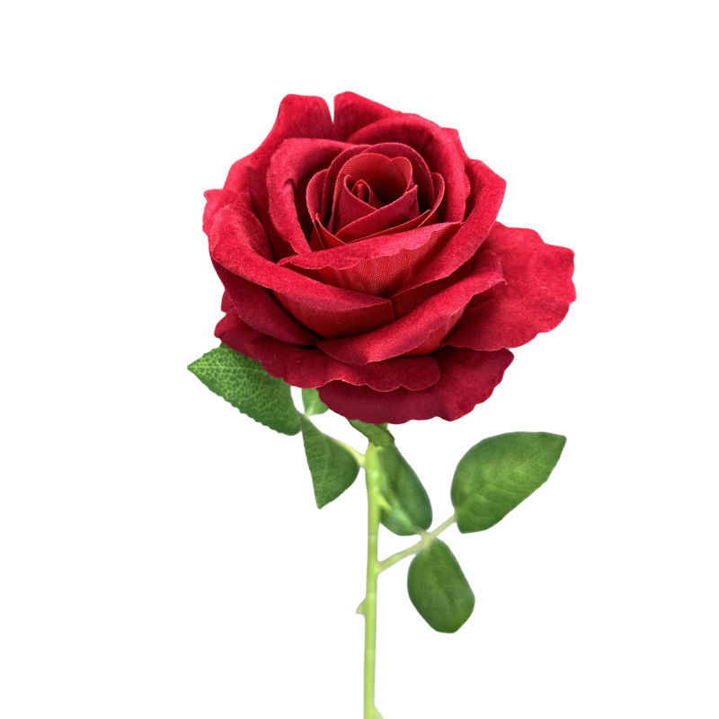 Rosas de tela única flores de tela