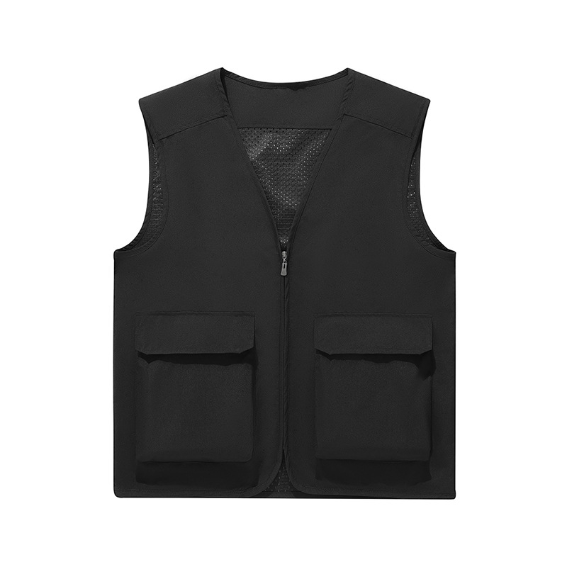 Nuevo chaleco de gama alta para exteriores, chaleco de fotografía de pesca multifuncional multibolsillo para hombre, ropa exterior, personalización