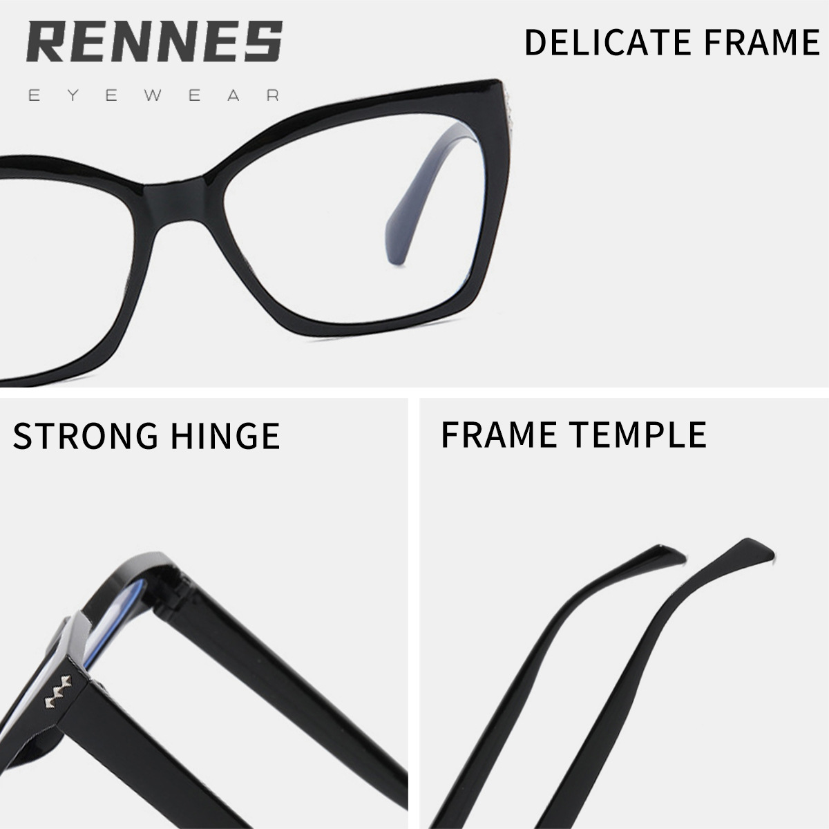 2025 nuevo marco de gafas de ojo de gato poligonal para mujer rojo neto retro sin maquillaje todo fósforo clavo de arroz espejo plano anti-luz azul