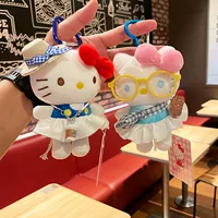 Маленький кулон hellokitty, плюшевая кукла, брелок для ключей, кукла, подвеска на рюкзак, подлинная подвеска на сумку Kitty