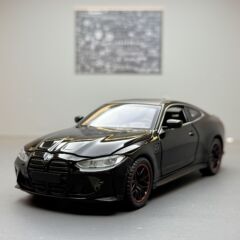 车致合金车模1:32宝玛M4跑车声光回力儿童玩具车音效模型摆件代发