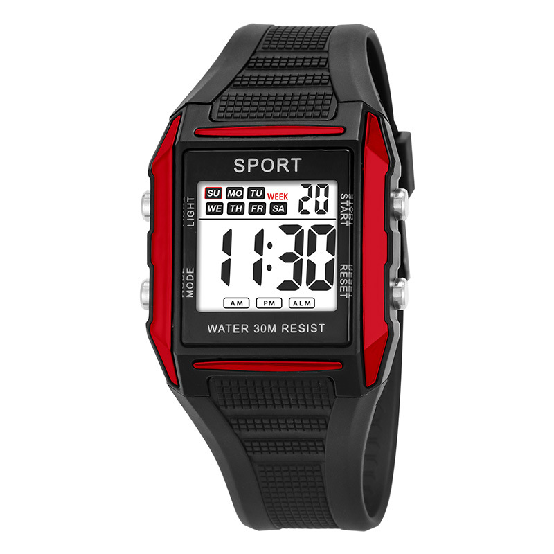 Tendencia de estudiantes al aire libre ocio cronometrador electrónico alarma multifuncional juvenil reloj electrónico de luz nocturna al por mayor