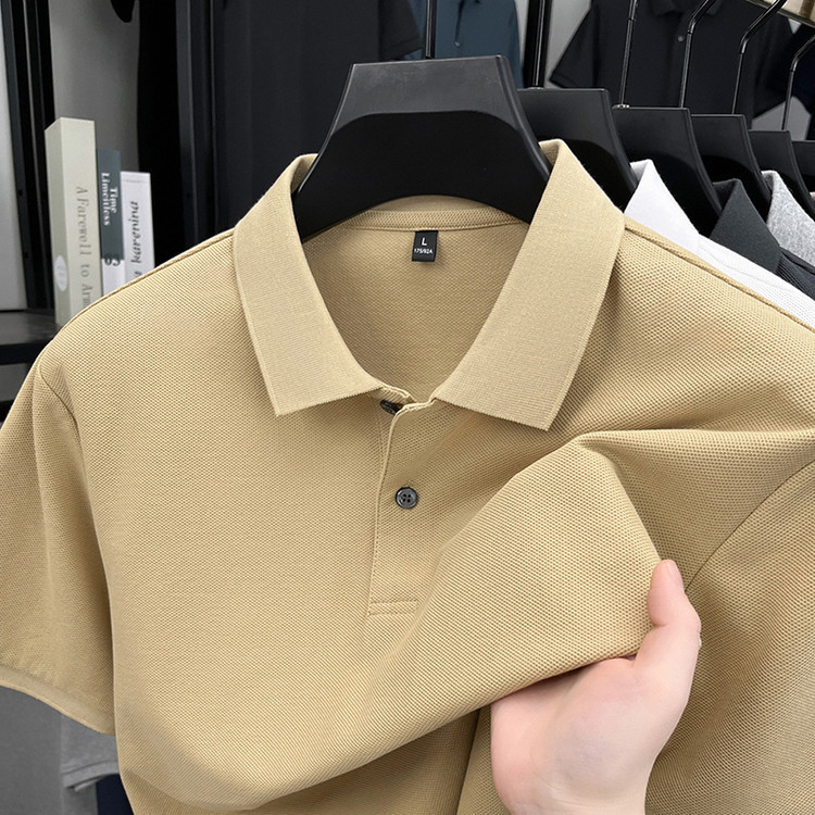 夏の高級メンズポロシャツ、ラペル付き半袖カジュアル襟付きTシャツ、メンズ工場卸売カスタマイズ|undefined