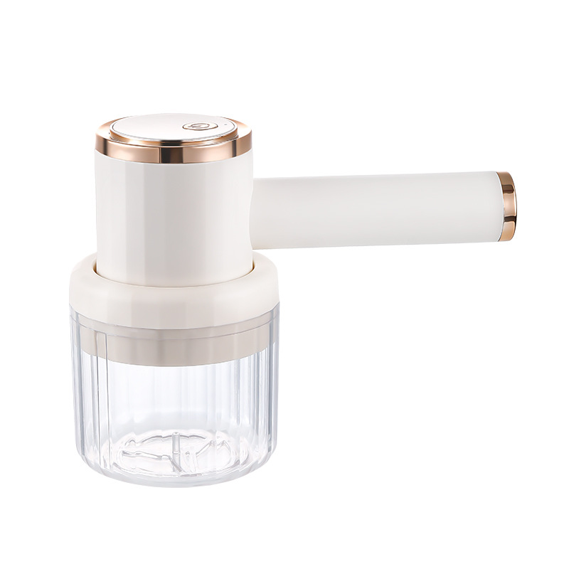 Cruzar la frontera de tres en uno de ajo eléctrico amoladora de ajo