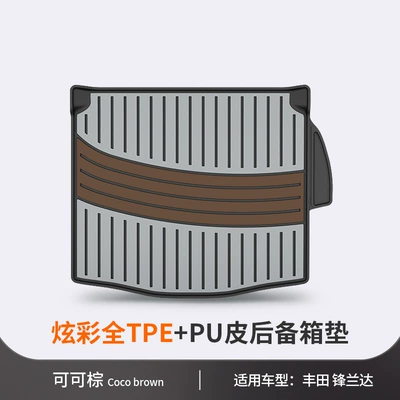 Trunk Mat: 3X Special Colorful Tpe - toyota-flanda-cocoa-brown-trunk-mat-dedicated-car