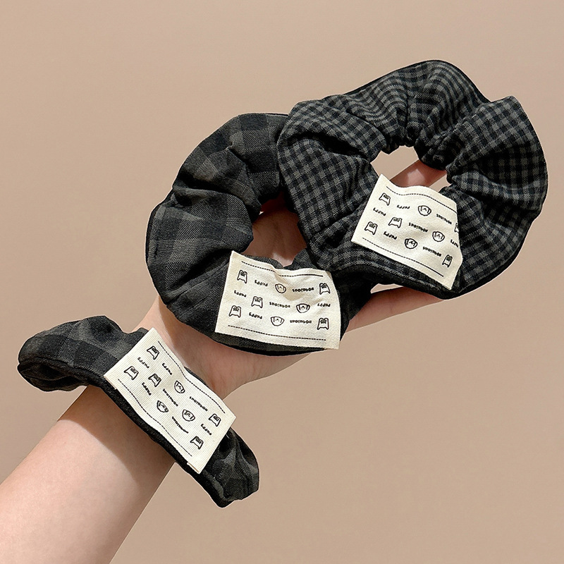 Tejido retrógrado anillo de cabello de intestino grueso feminino atado cabello cuerda de cabello de alta elasticidad correa bola cabeza cuerda adornamiento para el cabello