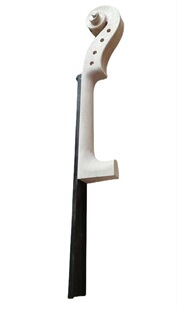 Violin ebony fingerboard head white embryo