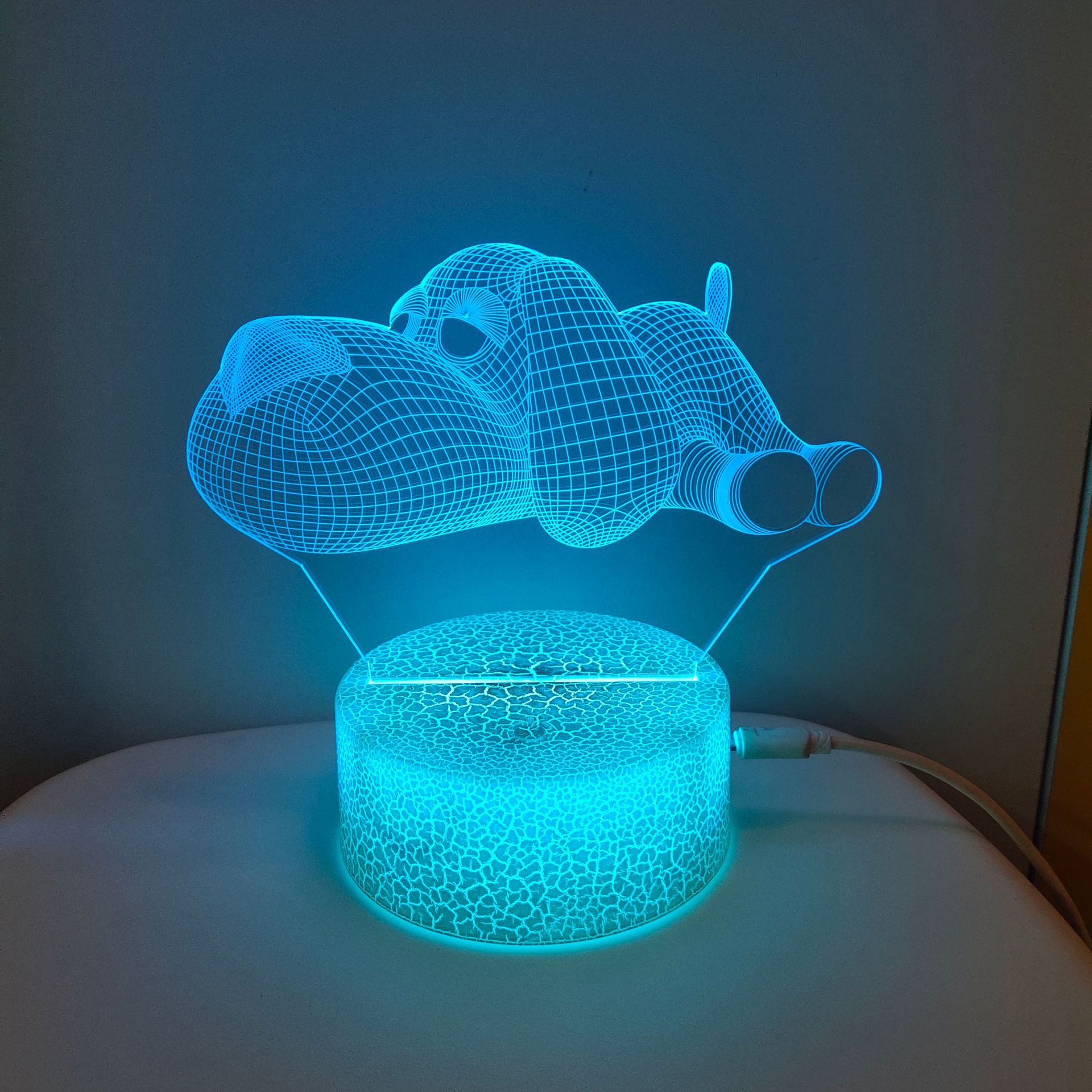 跨境3D小夜灯 智能家居 制定礼物logo创意儿童礼品亚克力批发台灯详情19