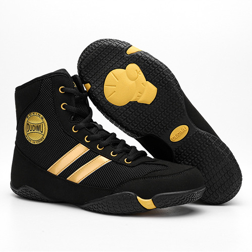 Boxing shoes for men and women, squat and deadlift training shoes, sanda and Muay Thai fighting shoes, indoor fitness professional Taekwondo and boxing shoes, wrestling shoes.