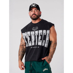 高街アメリカレトロ水洗い古いベスト男子夏ins潮牌運動純綿袖なしtシャツカップル服