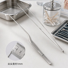 不锈钢弯头镊子耳喉科棉花夹采耳尖头采耳工具现货采耳工具