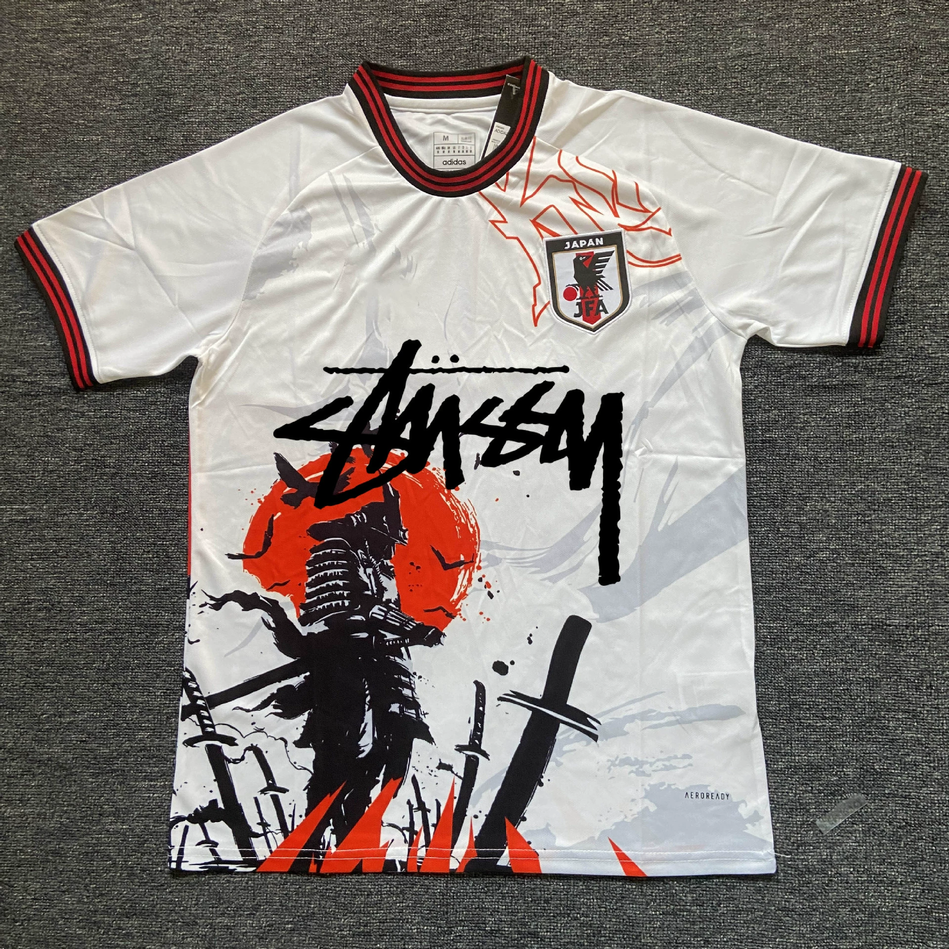 Футболка в японском стиле Stussy версия фанатский комплект джерси аниме Y3 японский самурай Гоку тренд совместное брендинг