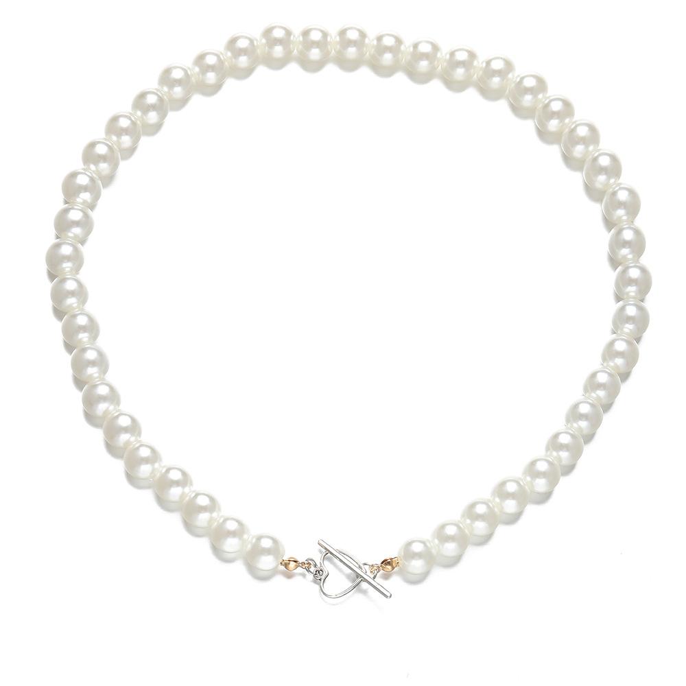 Fashion 1# Pearl Beaded Necklace